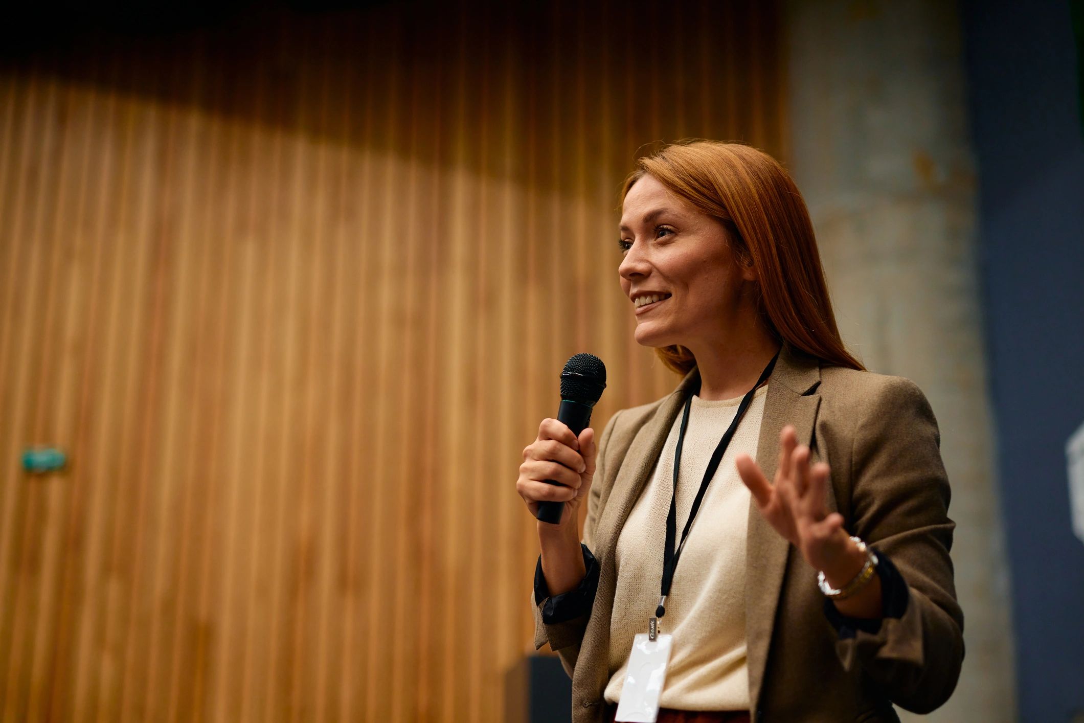 motivational speaker stage